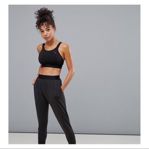 PUMA SOFT SPORT DRAPEY PANTS - BLACK HEATHER